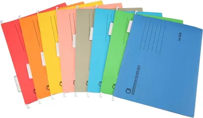 Produktbild von Hängemappen, Hängemappen, A4, Aufbewahrungshalter für Büroordner, 8 Stück (8 Farben)