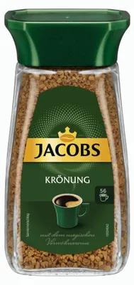 Immagine prodotto di Jacobs Krönung, Löslicher Kaffee, Instantkaffee, Instant Kaffee, Löskaffee, Glas, 6 x 100 g