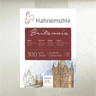 Produktbild von Hahnemühle Aquarellblock 12 Bl. Britannia rau 24x32cm 300g