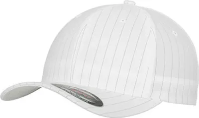 Produktbild von Urban Classics Flexfit Pinstripe Cap Herren Basecap Einfarbig, Größe: S/M; Farbe: White/Black