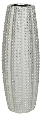 Produktbild von Omgoods - Porzellanvase in Silber für Blumen