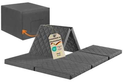 Image de Matelas double pliable 195 x 140 x 8 cm