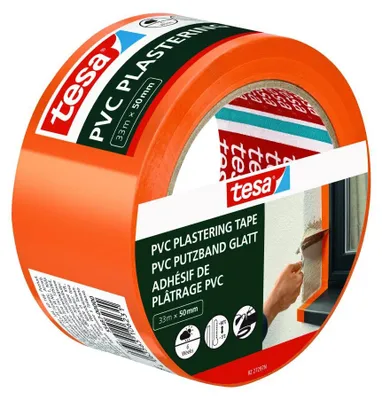 Image de tesa Ruban d'enduit PVC 55487-00000-01 Ruban d'enduit orange (L x l) 33 m x 50 mm 1 pc