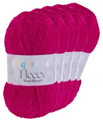 Papatya Fleecy Kuschelgarn 20% Wolle veredelt Oeko-Tex Häkelgarn Strickgarn pink