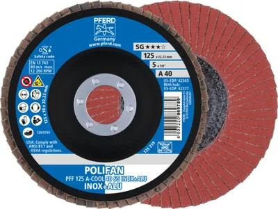 Produktbild von PFERD 67654125, 12,5 cm, 2,22 cm, 12200 RPM, 40 g, 10 Stück(e)