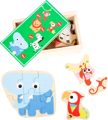 Produktbild von Puzzle-Box Wilde Zootiere