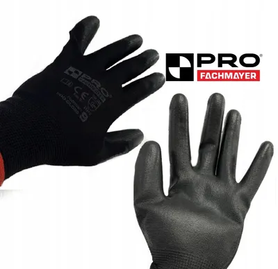 Produktbild von Pro PolyurethanArbeitsschutzhandschuhe Größe L Schwarz