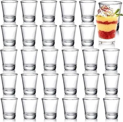 Produktbild von Robuste Shotgläser Set 30 Stück Kristallglas