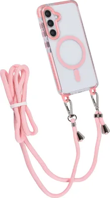 Obrázek produktu pro Pouzdro TUNIQ na zadní stranu telefonu Galaxy S24 – šňůrka na krk – Magsafe – růžové