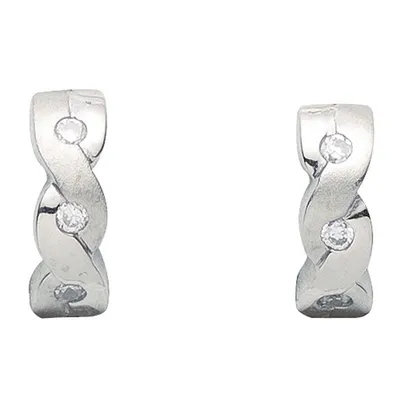 Produktbild von Miamar 05.2040 Damen Creolen Silber Zirkonia weiß