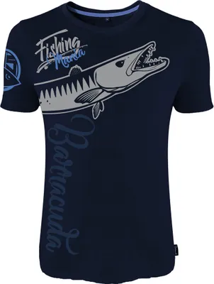 Obrázok produktu pre HOTSPOT DESIGN Fishing Mania Barracuda, M, čierna, Tričko, Pre rybárov, 010000902