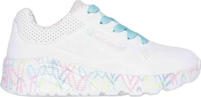 Image de Skechers Sneakers 314976LWPTQ in White Synthetic/Pink/Turquoise Trim color size 40