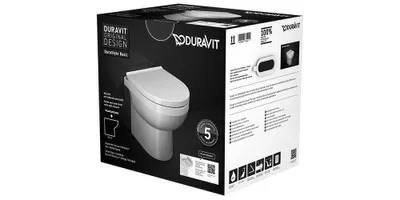 Productafbeelding van Duravit No. 1 Vloer toiletset, randloos