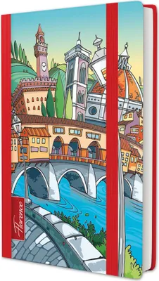 Produktbild von RNK Notizbuch Florence 9x14,3cm liniert 100Bl