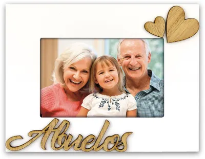 Immagine prodotto di ZEP Abuelos cornice per foto 10x15 cm, cornice in legno in formato orizzontale con supporto