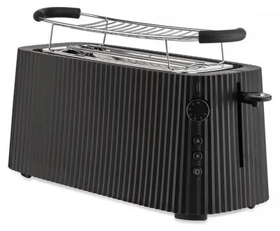 Immagine prodotto di Alessi Plisse,Toaster B (Art.-Nr. MDL15 B/UK, EAN 8003299475681) - UK-Version (Netzstecker Typ G, England)