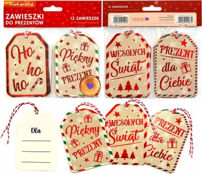 Produktbild von Geschenkanhänger 12 Stk. Weihnachten ZPR-002
