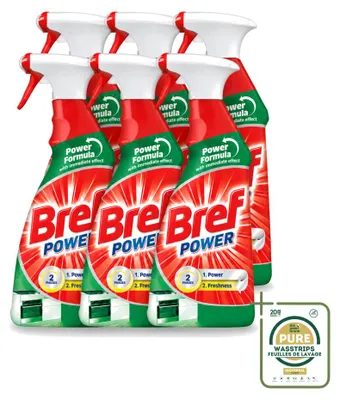Produktbild von 6 x Bref Power Küchenreiniger - Spray - Fettlöser - 750 ml - Vorratspackung - 6 Stücke