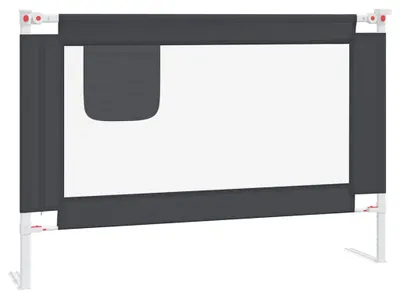 Produktbild von vidaXL Kleinkind-Bettschutzgitter Dunkelgrau 100x25 cm Stoff