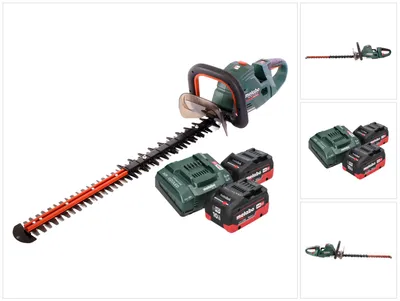 Immagine prodotto di Tagliasiepi a batteria Metabo HS 18 LTX BL 65 18 V 60 cm senza spazzole + 2x batteria 10,0 Ah + caricabatteria