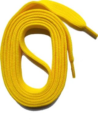Produktbild von SNORS Schnürsenkel flach - GELB - 6mm - 110cm