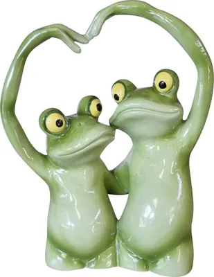 Produktbild von Dekofigur Froschpaar 21 cm grün