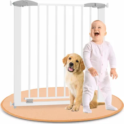 Produktbild von ib style® YAEL Treppengitter 73 - 81,5 cm| verlängerbar bis 131,5 cm Türschutzgitter Türgitter kindersicher ohne Bohren