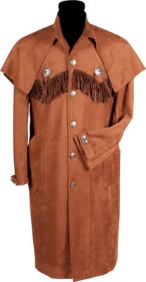 Produktbild von Brauner Westernmantel für Männer Größe: XL