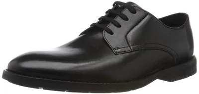 Produktbild von Clarks Herren Howard Walk Oxford, Schwarzes dunkelschwarzes Leder, 39.5 EU