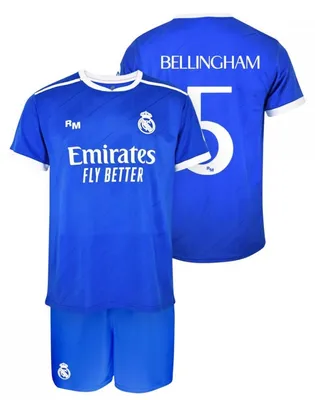 Produktbild von Real Madrid Junior Fußballset Trikot & Shorts Bellingham RM25B3B 140 blau
