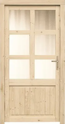 Produktbild von Nebeneingangstür A64 Fichte 1100 x 2100 mm DIN Rechts