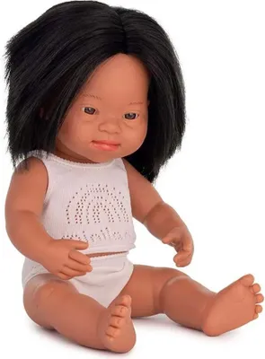 Produktbild von Miniland Lateinamerikanische Babypuppe Mit Down-syndrom 38 Cm Beige Beige One Size