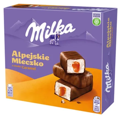 Produktbild von Milka Alpenmilch Karamell, 350g