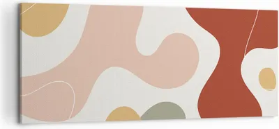 Produktbild von Bild auf Leinwand - Leinwandbild - Einteilig - Abstraktion Flecken Modern - 120x50cm - Wand Bild - Wanddeko - Wandbilder - Leinwanddruck - Bilder - Wanddekoration - Leinwand bilder - AB120x50-4439