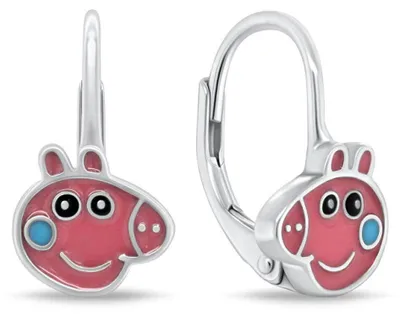 Produktbild von Silberne Ohrringe fü r Mä dchen Peppa Pig EA1160W