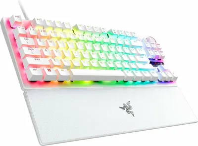 Produktbild von Razer Huntsman V3 Pro Tenkeyless Kabelgebundene Gaming-Tastatur, Weiß, US-Layout