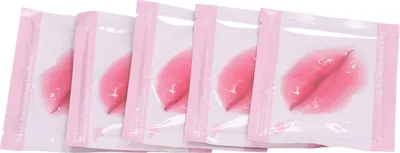 Produktbild von 5 Stück Lippenpflaster, nährend, feuchtigkeitsspendend, reduzieren rissige, glatte Linien, Peeling-Pflegepads