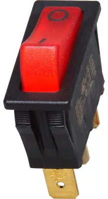 Produktbild von Einbauschalter Wippenschalter Druckschalter schwarz 1-Polig 0,5A 2A 6A Kopp Wippenschalter 1p 6A