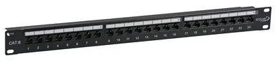 Immagine prodotto di Pannello patch EFB-Elektronik ECOLAN¬ UTP 24xRJ45 Cat.6, ,19- 1U, RAL9005 nero Produttore: EFB Elektronik (11324126)