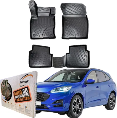 Produktbild von Trimak Autofußmatten kompatibel mit FORD KUGA 3. Gen. ab 2020 Auto Allwetter Gummimatten