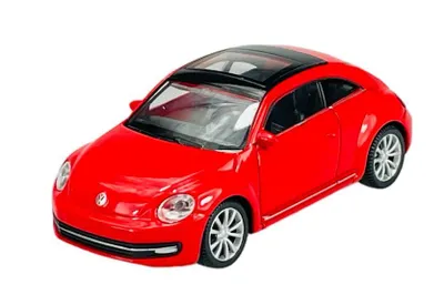 Produktbild von Welly Volkswagen The Beetle Rot 1:43 Die Cast Metall Modell Neu im Kasten 44038