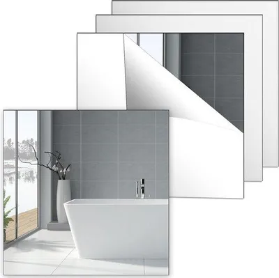 Produktbild von Famanu Acrylspiegel 30 x 30 cm - Set von 4 - Wanddekoration