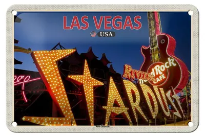 Produktbild von Blechschild Reise 18x12cm Las Vegas USA Neon Museum Dekoration