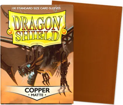 Produktbild von Dragon Shield Matte Sleeves in Standardgröße - Kupfer (100 Sleeves)