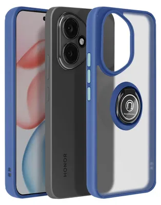 Imagen del producto de Funda para Honor 400 con soporte de anillo e imán, color azul