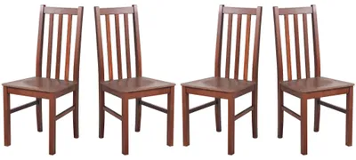 Produktbild von ESSZIMMERSTUHL - 4er-Set Bos 10 D nussbaum nussbaum