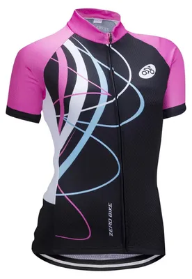 Produktbild von Damen Atmungsaktiv Schnelltrocknend Fahrradtrikot, Outdoor Kurzarm Radsport-Shir