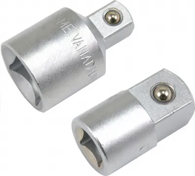 Produktbild von 2 x Adaptersatz Übergangsteil Reduzierstück für Knarren und Ratschen 1/2"-3/4"