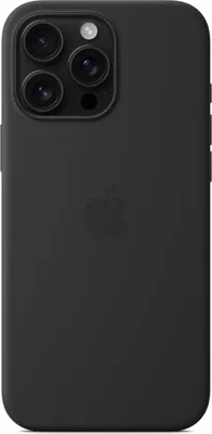 Produktbild von Apple iPhone 16 Pro Max Hülle - Silikon - Soft Case, Backcover - Schwarz