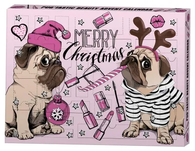 Produktbild von fesh! Pug'tastic Beauty Adventskalender Mops 21514E00
